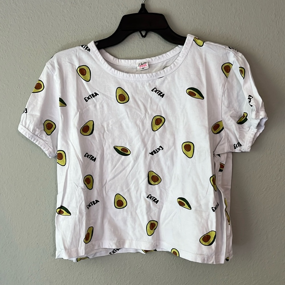 4/$20 electric pink Avocado crop top size XL